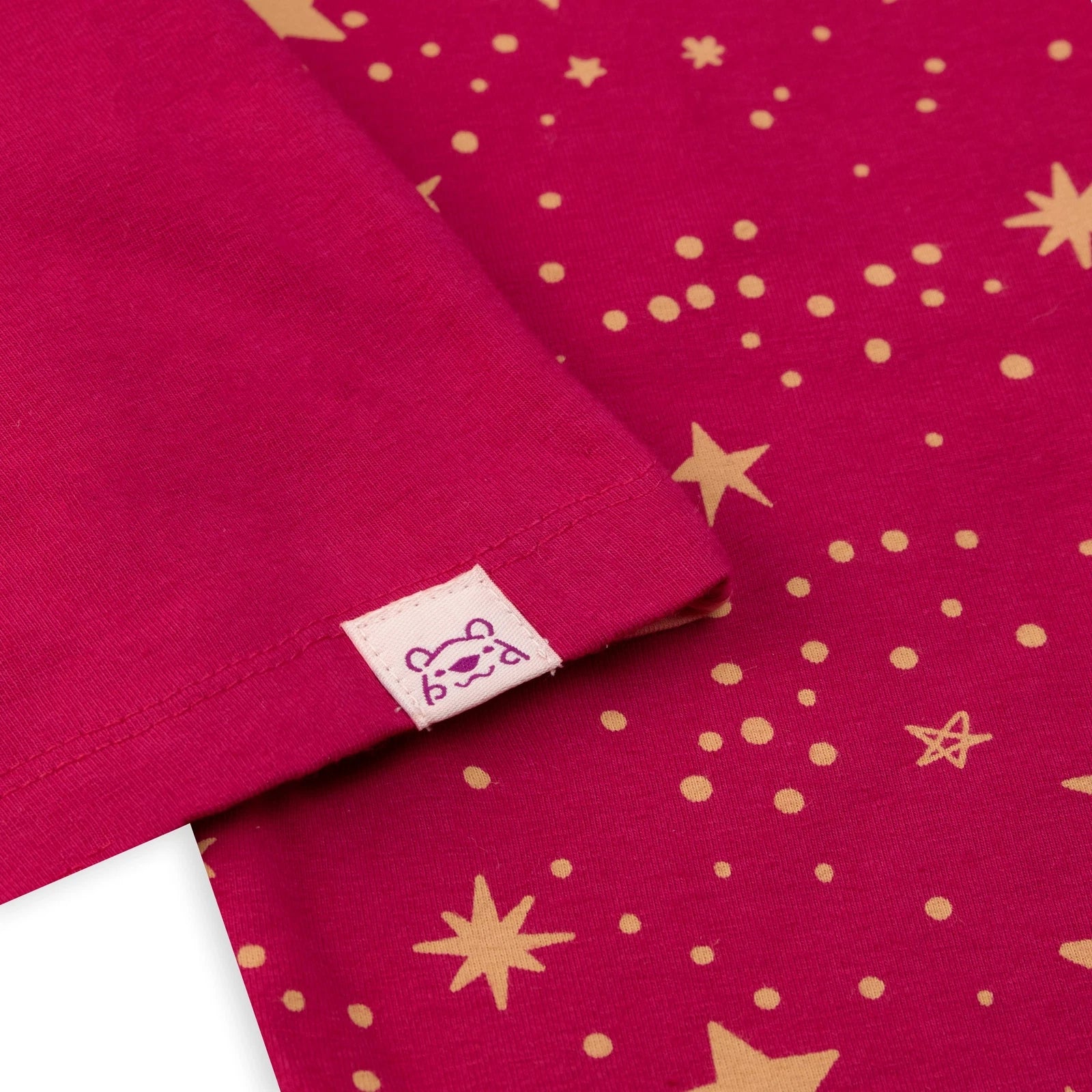 Princess Moon & Owl Pyjamas Kids Girls 3 4 5 6 7 8 9 10 Years PJs Red