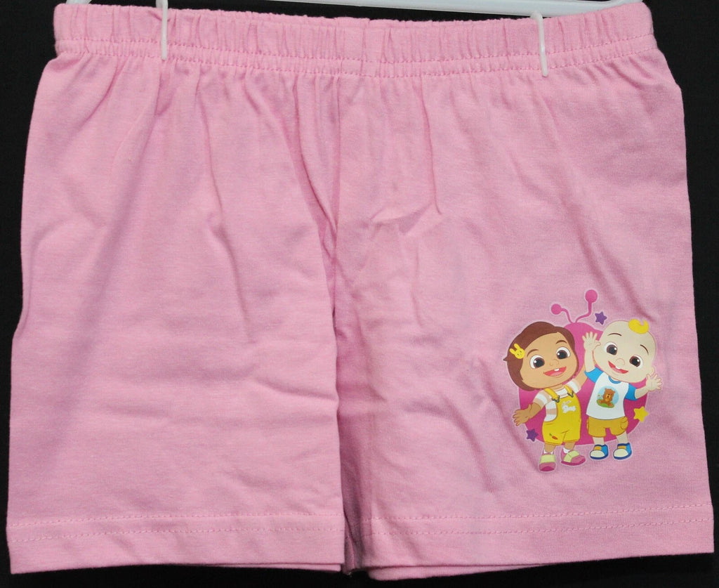 COCOMELON Girl's Pink Short Pyjamas/ Shorty PJs/ Summer PJs in Sizes 1-4 Years