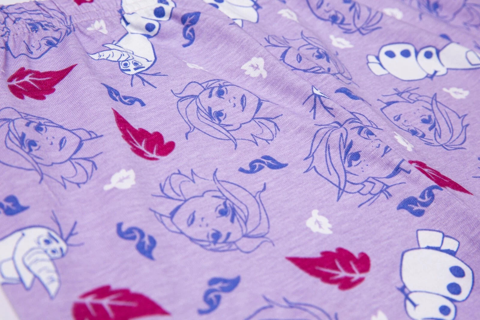 Official Girls Disney Frozen II Pyjama Anna Elsa Olaf Premium PJs Sleepsuit Set