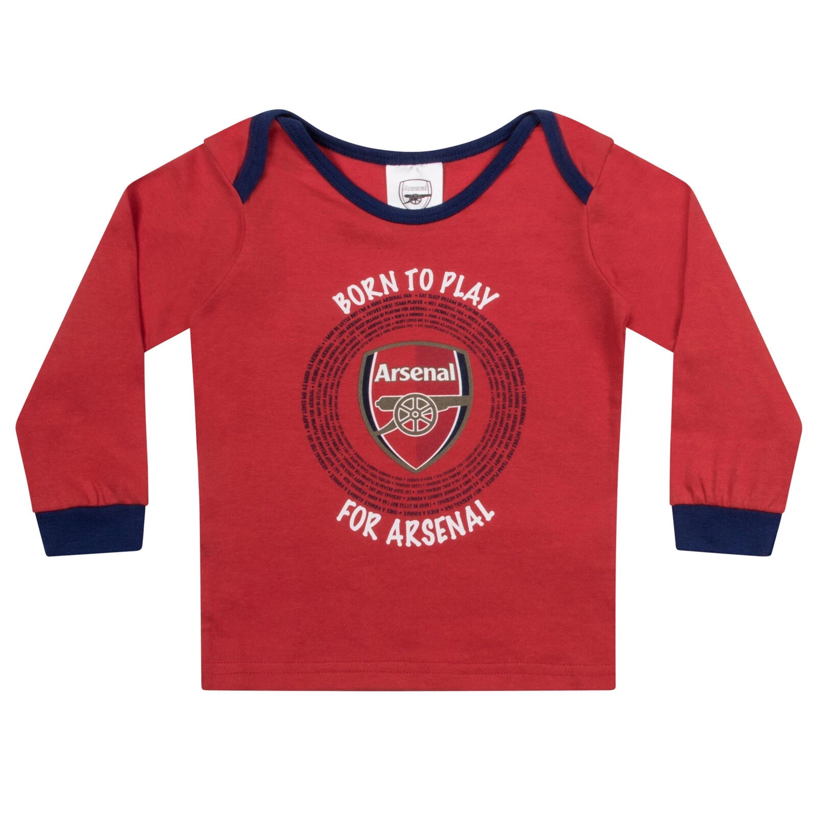 Arsenal FC Baby Pyjamas Long Boys Kids Official Football Gift