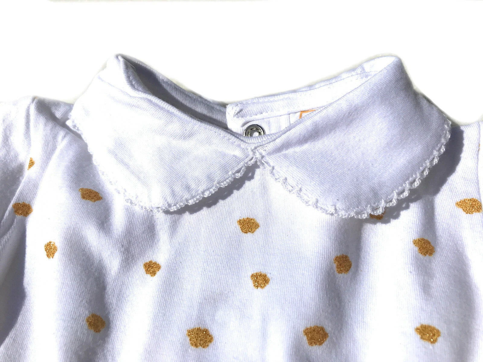 Set of 4 Baby Body Organic Cotton Pajamas Romper Toddler 0-24 Months Golden-