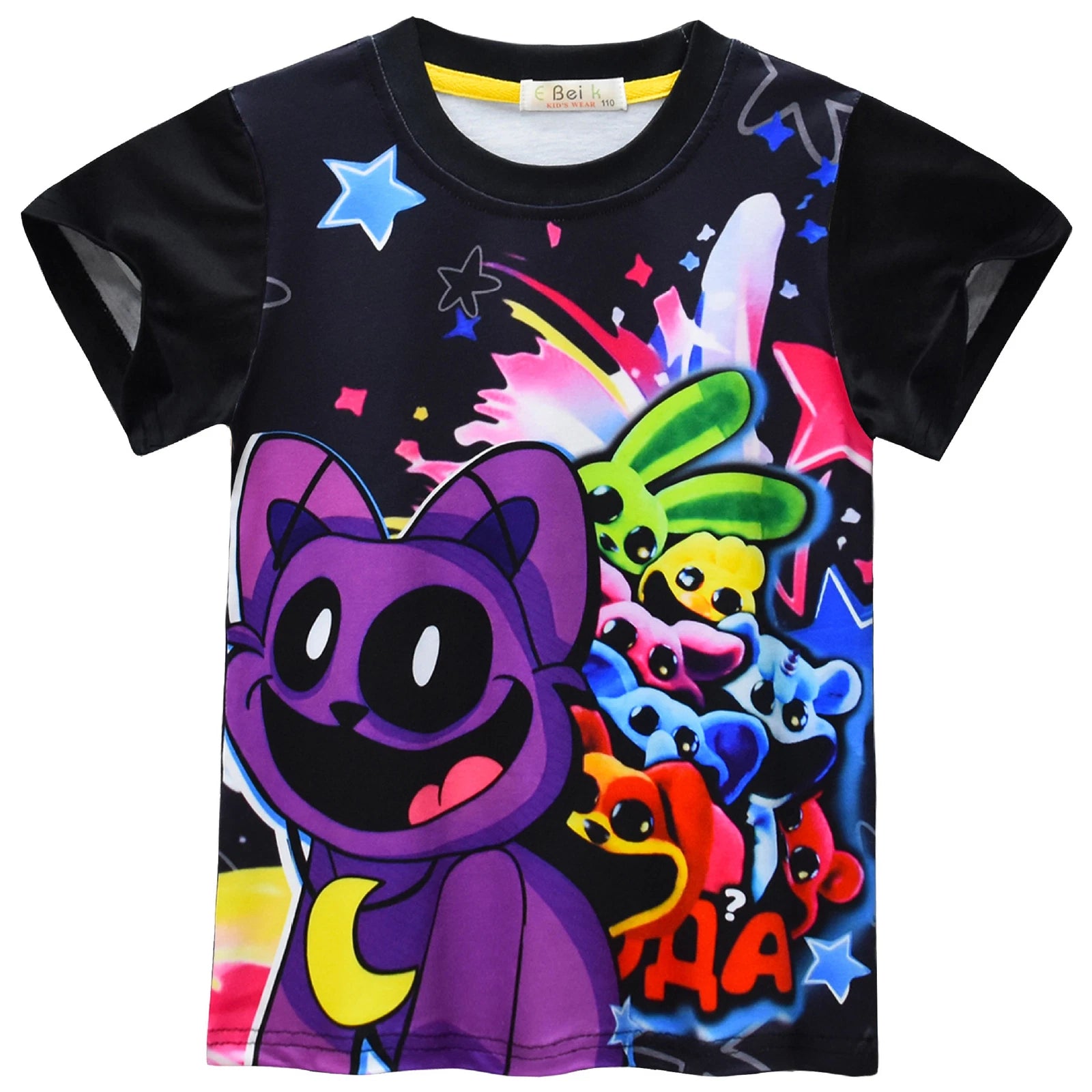 New Children's CatNap Smile Animal Clothing T-shirt Pants Pajama Set Gift