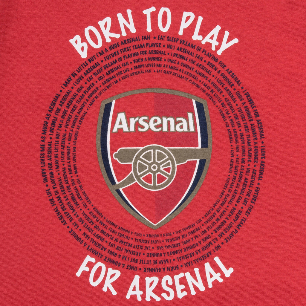 Arsenal FC Baby Pyjamas Long Boys Kids Official Football Gift