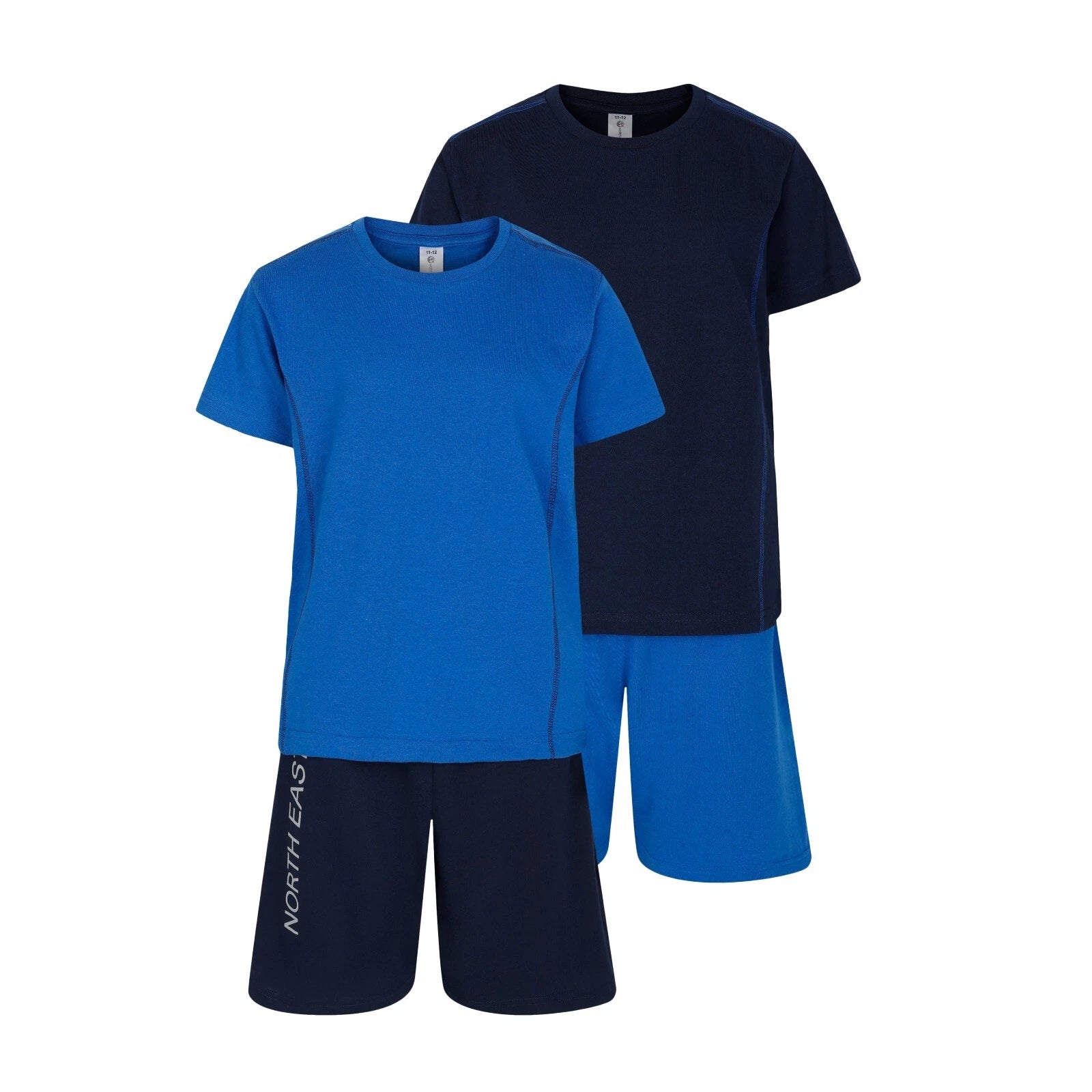 Boys 2 Pack Short Pyjamas Nightwear PJ Sets Twin Pack 9 to 16 Years #NorthEast