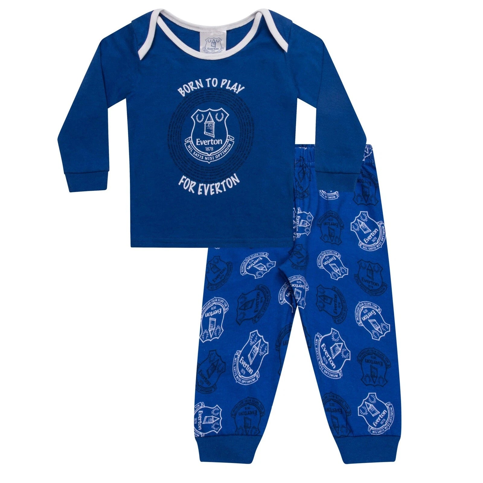 Everton FC Baby Pyjamas Long Boys Kids Official Football Gift