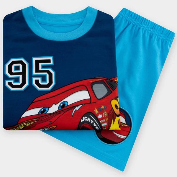 Disney Cars Boys Pyjamas | Lightning McQueen Short Pyjamas | Boys Disney Pjs