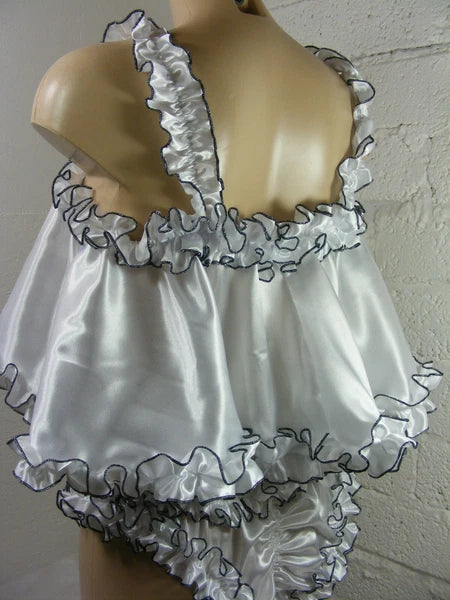 ADULT baby sissy satin babydoll negligee nightie dress camisole lingerie lolita