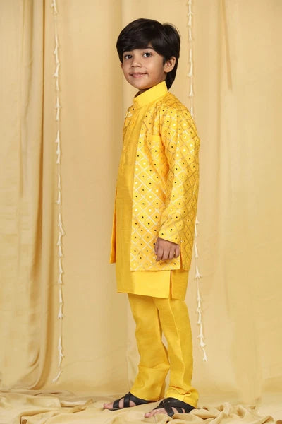 Indian Wear Kurta Pajama Boys Kids Sherwani Set For Boys