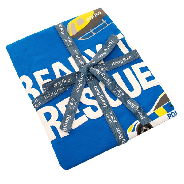 Helicopter Police Car Rescue Vehicle Pyjamas Kids Boys 2 3 4 5 6 7 8 Years PJs