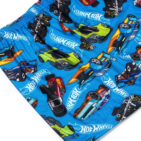 Hot Wheels Boys Short Pyjama Set | 100% Cotton Summer Sleepwear | Car Gift