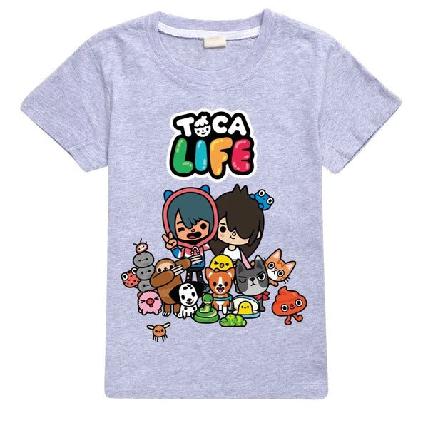 Children's TOCA LIFE T-shirt Hoodie Pants Sports Set Sleepwear Birthday Gift