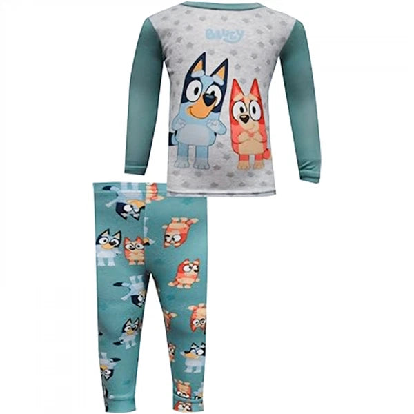Bluey Polka Dot Toddler 2-Piece Pajamas Set Blue