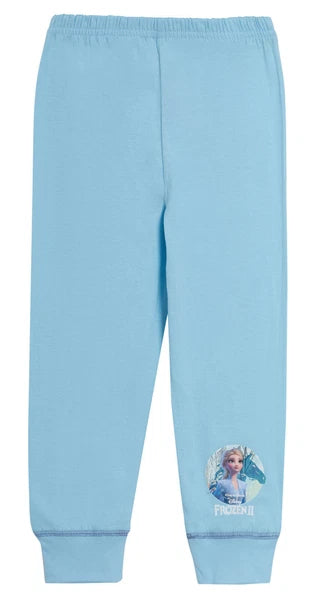 Girls Frozen Pyjamas Elsa PJs Size 2-8 Years Blue Long Sleeved Trouser Disney