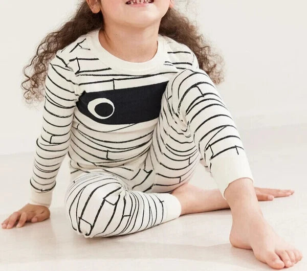 Hanna Andersson Kids Long Sleeve Printed Long John Pyjama Set- Mischievous Mummy