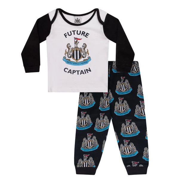 Newcastle United Baby Pyjamas Long Boys Kids Official Football Gift
