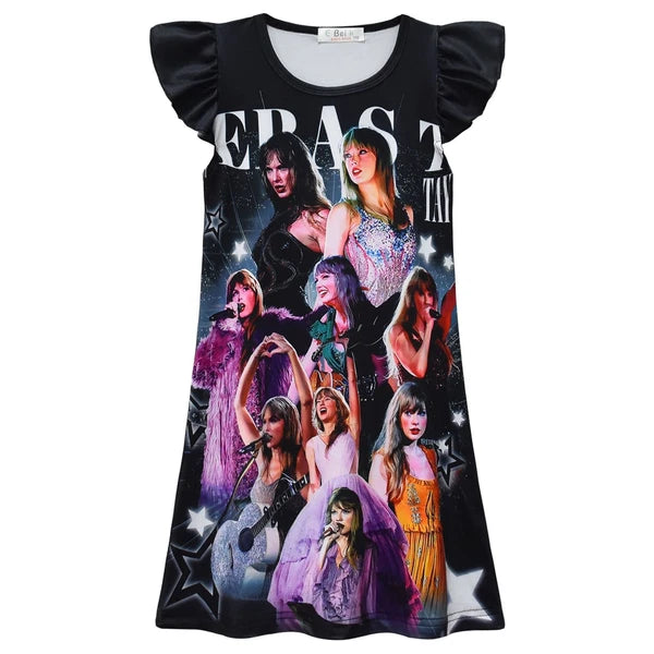 New Children's Singer 1989 T-shirt Pants Pajama Set Pajama Evening Dress