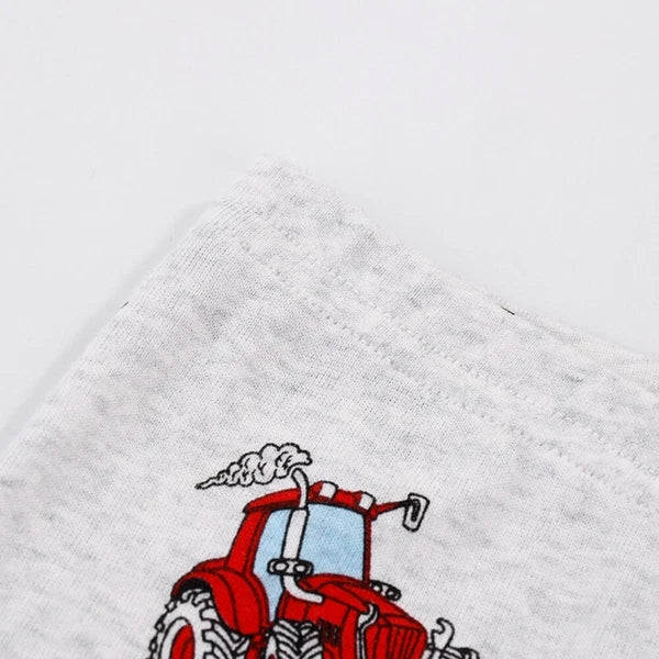 Kids Boys 2PCS Long Sleeve Pajamas  Set Monster Truck Pjs Cotton Sleepwear 3-12Y