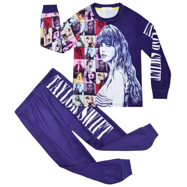 New Children's Singer 1989 T-shirt Pants Pajama Set Pajama Evening Dress