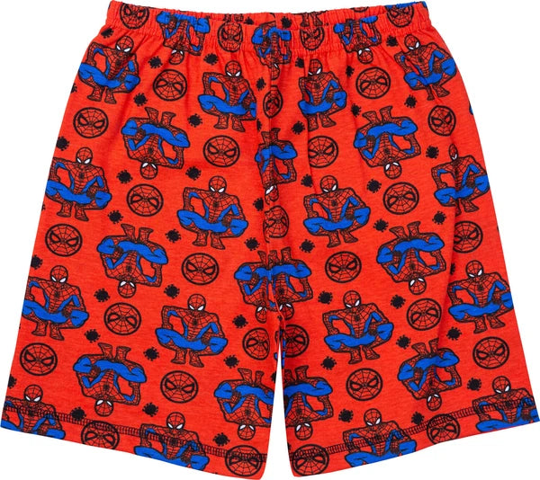 Marvel Spiderman Boys Pyjamas, Short Summer Pyjamas Pjs, Official Merchandise