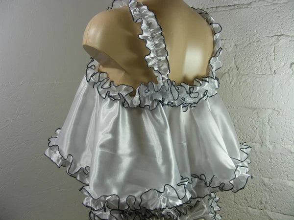ADULT baby sissy satin babydoll negligee nightie dress camisole lingerie lolita