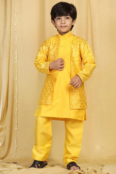 Indian Wear Kurta Pajama Boys Kids Sherwani Set For Boys