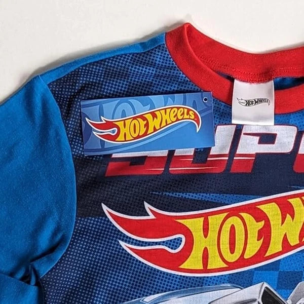 Boys Hot Wheels Pyjamas Cars 3-8 Years Long Sleeve Trouser Character PJs Gift