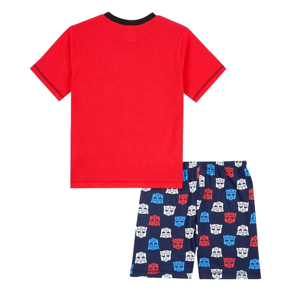 Transformers Boys Pyjamas, Optimus Prime Short Pjs Set, Ages 3 to 8 Years Old