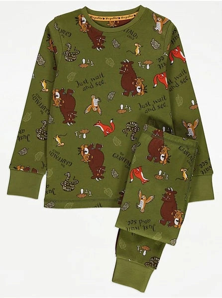 George Boys Gruffalo's Child Khaki Pyjamas 3-4 Years Gruffalo & Friends New