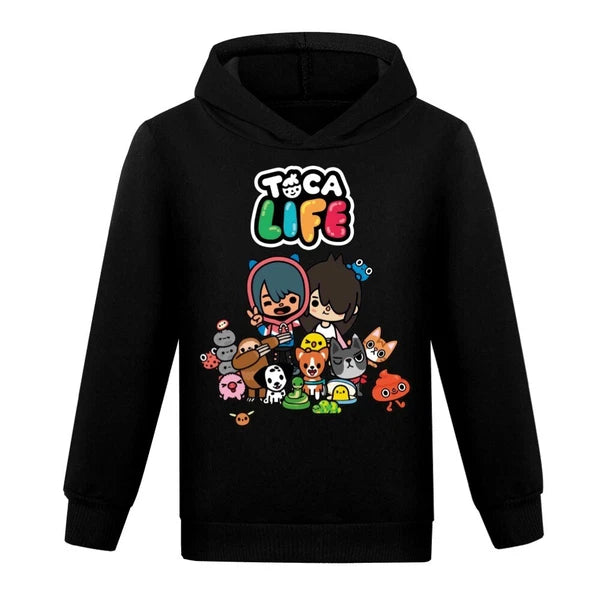 Children's TOCA LIFE T-shirt Hoodie Pants Sports Set Sleepwear Birthday Gift