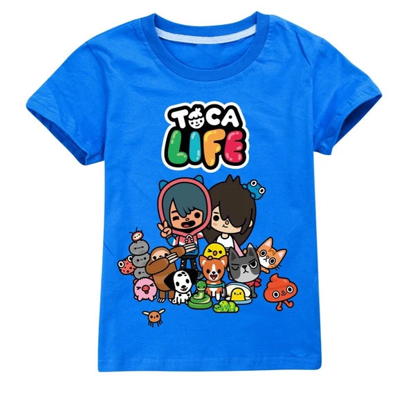 Children's TOCA LIFE T-shirt Hoodie Pants Sports Set Sleepwear Birthday Gift