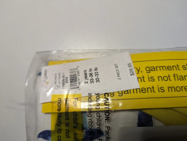 Baby Gap PJ Set 2 Piece Brand New Shark Design Long Sleeve and Pant