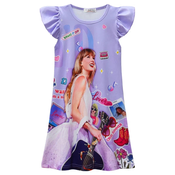 New Children's Singer 1989 T-shirt Pants Pajama Set Pajama Evening Dress