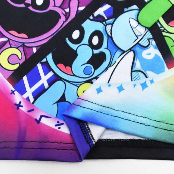 New Children's CatNap Smile Animal Clothing T-shirt Pants Pajama Set Gift