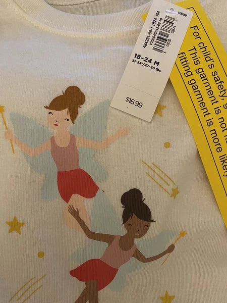 OLD NAVY Aqua Fairy Princess Pajama Set Toddler Girl. NEW WITH TAG.