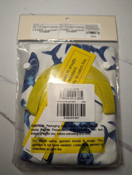 Baby Gap PJ Set 2 Piece Brand New Shark Design Long Sleeve and Pant