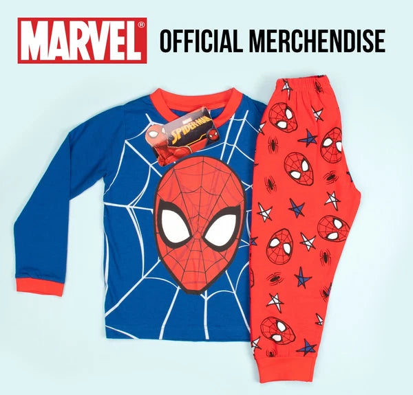 Spiderman Pyjama for Boys Ages 3-10 Long Sleeve PJ Set Christmas Gift Winter
