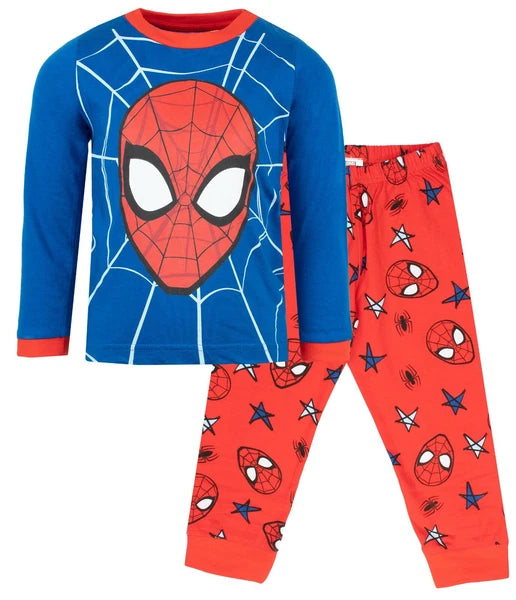 Spiderman Pyjama for Boys Ages 3-10 Long Sleeve PJ Set Christmas Gift Winter