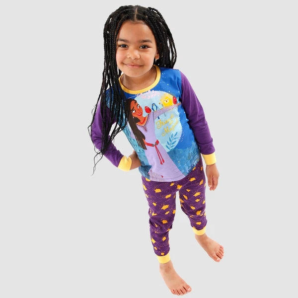 Disney Wish Pyjamas | Wish Pyjama Set For Girls | Kids Disney PJs