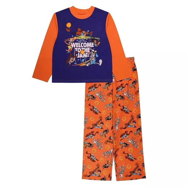 Spcace Jam A New Legacy 'Welcome To The Jam' Boy's Poly Flannel Pajama Set