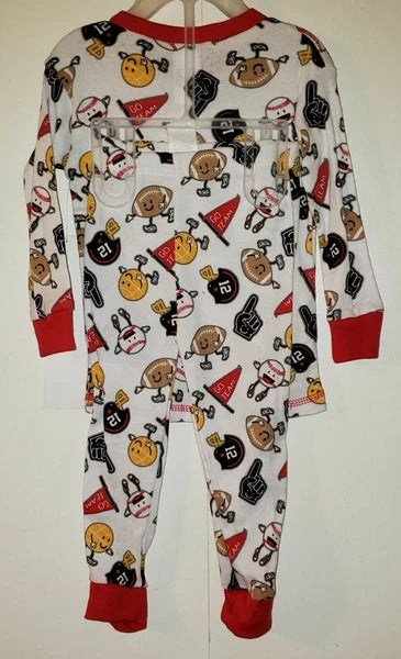 Swiggles 2-piece Long-Sleeve Sports Pajama Set Infant Boys