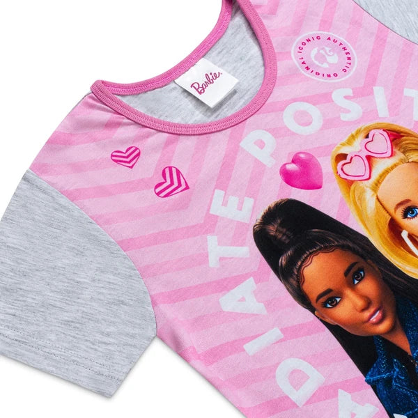 Barbie Girls Cotton Short Pyjamas Sleepwear Set, Girls Barbie Gifts