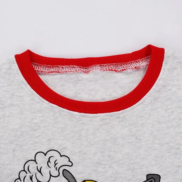 Kids Boys 2PCS Long Sleeve Pajamas  Set Monster Truck Pjs Cotton Sleepwear 3-12Y