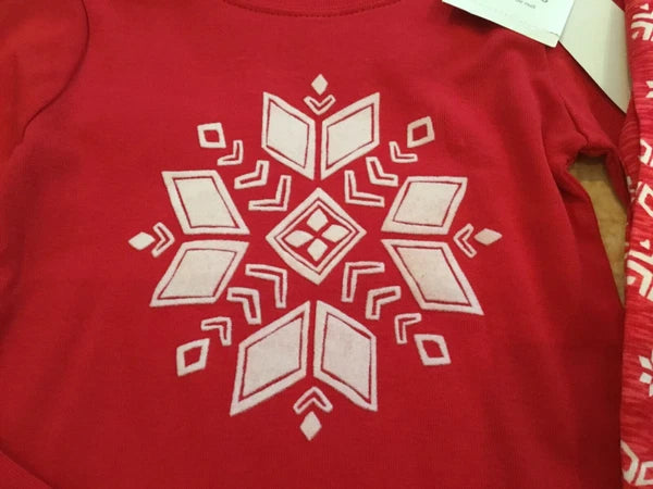 Gymboree 3 4 5 Gymmies Snowflake Fair Isle Pajamas NWT Outlet Red Holiday