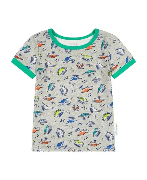 MAX & OLIVIA Baby Dinosaur Snug Fit Pajama, 3 Piece Set Green/ Gray PICK SIZE