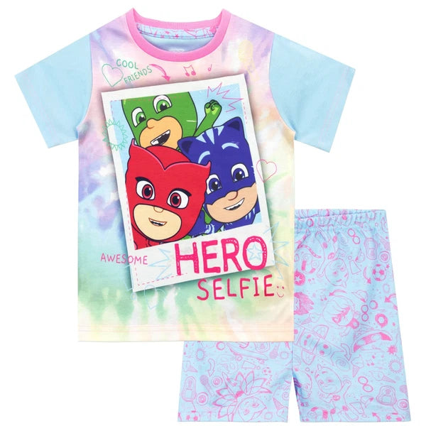 PJ Masks Kids Girls Pyjamas Loungewear PJs Pyjama Set PJs Set Short Pyjamas