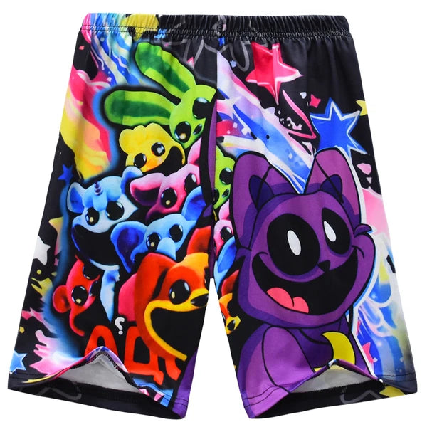 New Children's CatNap Smile Animal Clothing T-shirt Pants Pajama Set Gift