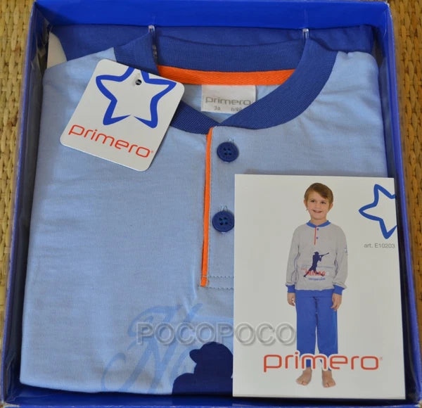 Long Sleeve Cotton Pyjamas for Kids First Art. E10203
