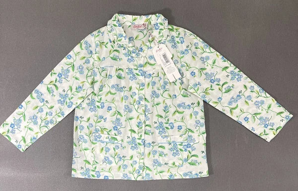 Cath Kidston Girls Light Forget Me Not Long Sleeve Woven PJs RRP £30