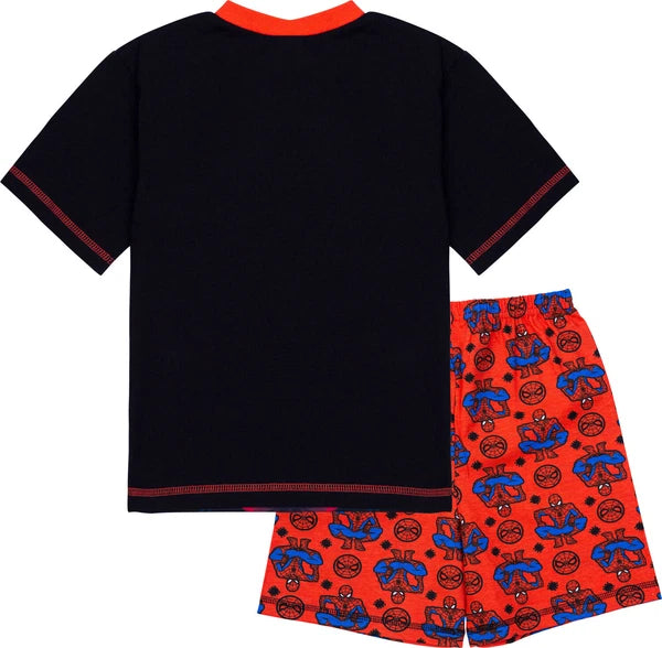 Marvel Spiderman Boys Pyjamas, Short Summer Pyjamas Pjs, Official Merchandise