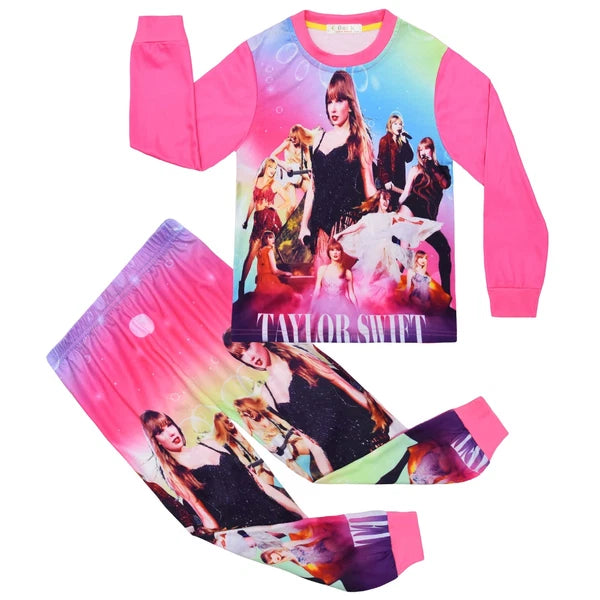 New Children's Singer 1989 T-shirt Pants Pajama Set Pajama Evening Dress